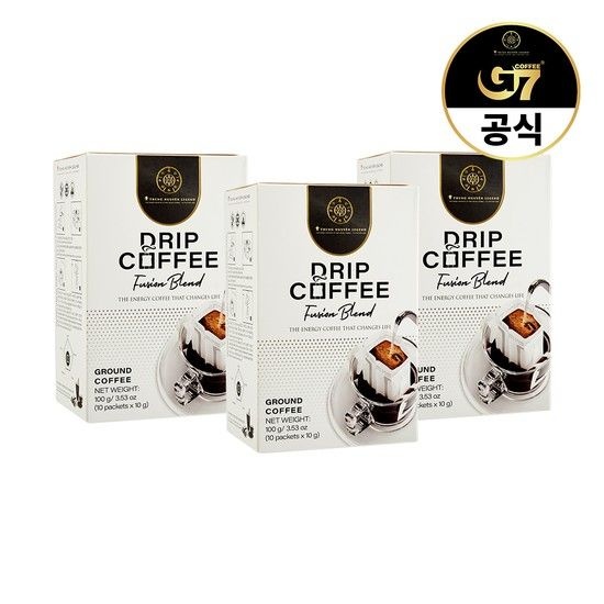 G7 베트남 커피 레전드 드립 퓨전블렌드 10개입 X 3개