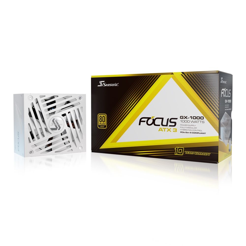 [오늘출발] 시소닉 HIT 시소닉 NEW FOCUS V4 GX-1000 GOLD 풀모듈러 ATX3.1 화이트 /파워서플라이/정품/오늘출발/안심포장