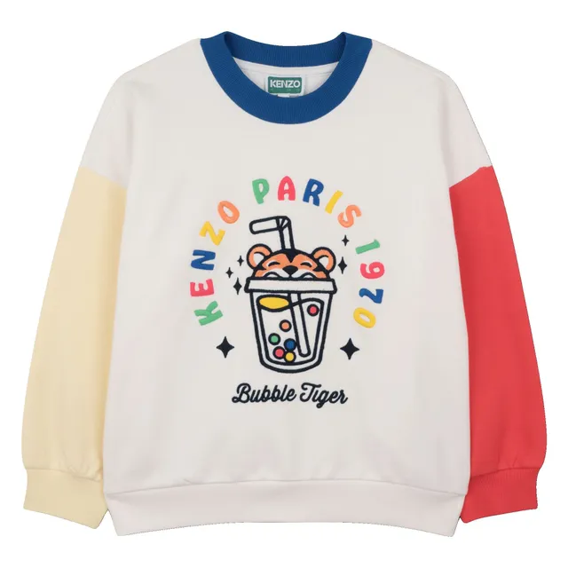 겐조 키즈 [HAPPY SWEET] 버블티 자수 스웨트셔츠 Z265AFW413