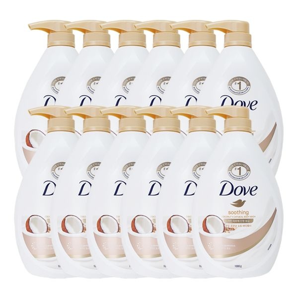 도브 수딩 코코넛 오트 바디워시 1kg x12