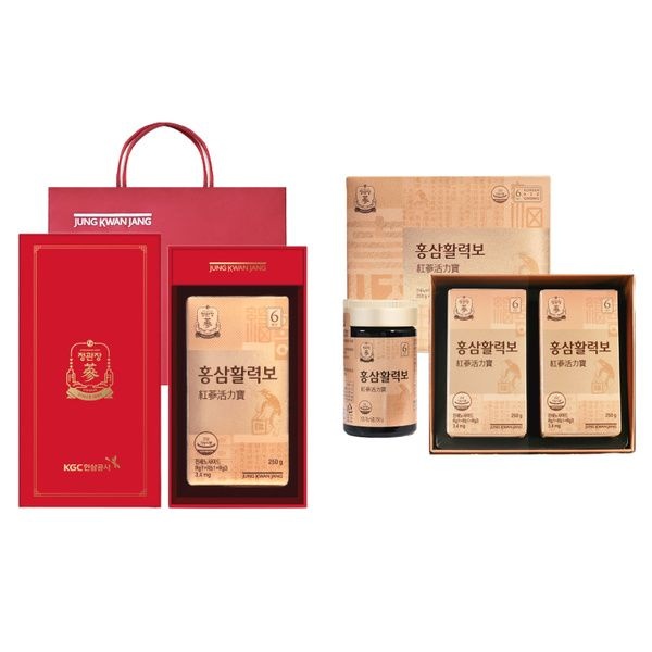 [온누리7%혜택]정관장 홍삼활력보 2종 (택1) (쇼핑백 포함) (정관장 홍삼활력보 1병 (케이스X))