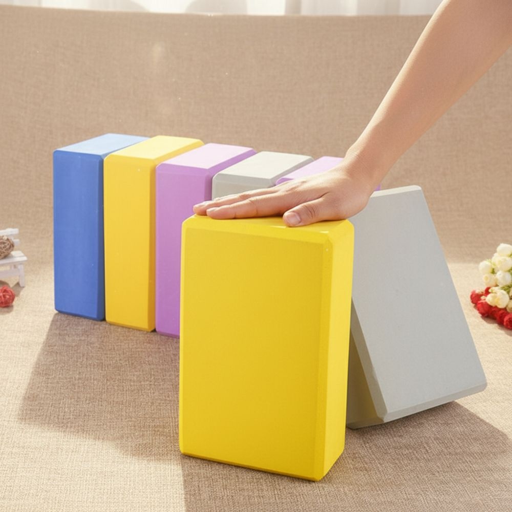 색좋은 요가블럭 필라테스블럭 요가벽돌 홈트 헬스 사각 23x15cm