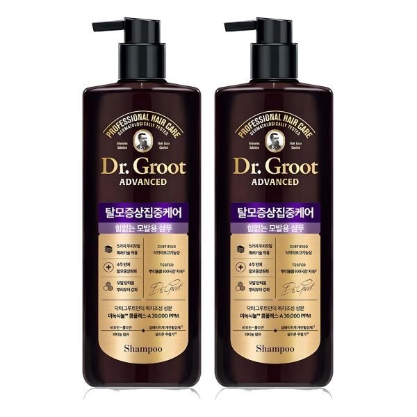 닥터그루트 증상 집중케어 힘없는 모발용 샴푸, 700ml, 2개