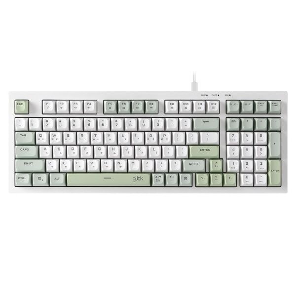 G-Clicker 유선 키보드 오피스프로 OPK50 사일런스 M RGB 무소음 방수 98키 포커그린 4053097