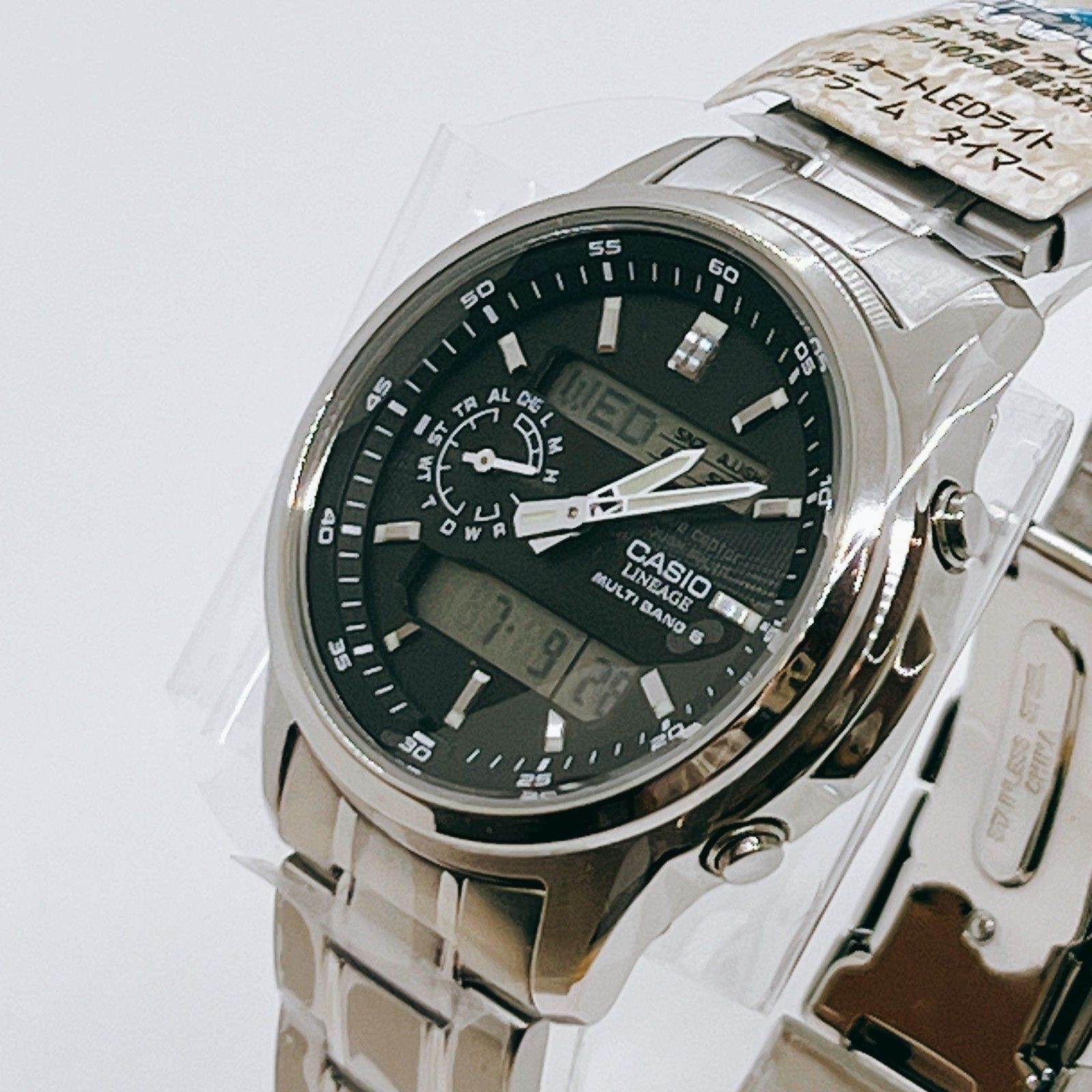Casio CASIO LINEAGE LCW-M300D-1AJF Tough Solar Atomic 라디오 Men 시계 [세금포함] [정품] 블랙 42.8mm 손목시계 명품시계 패션시