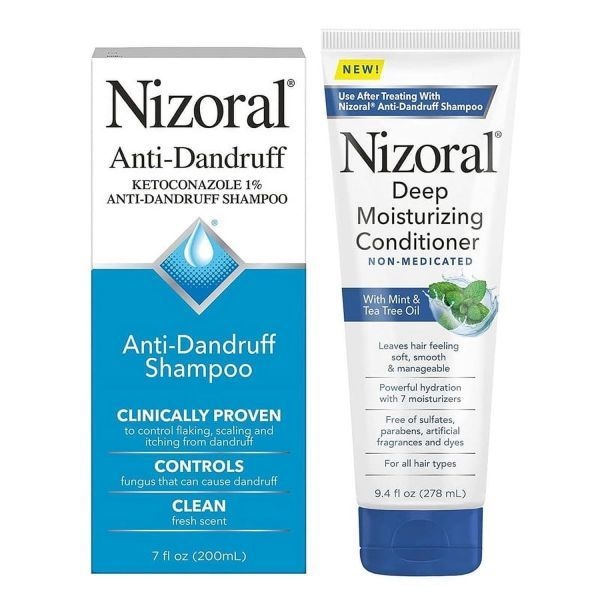 [해외] Nizoral 니죠랄 안티 댄드러프 비듬 샴푸 200ml + 딥 모이스처라이징 컨디셔너 278ml