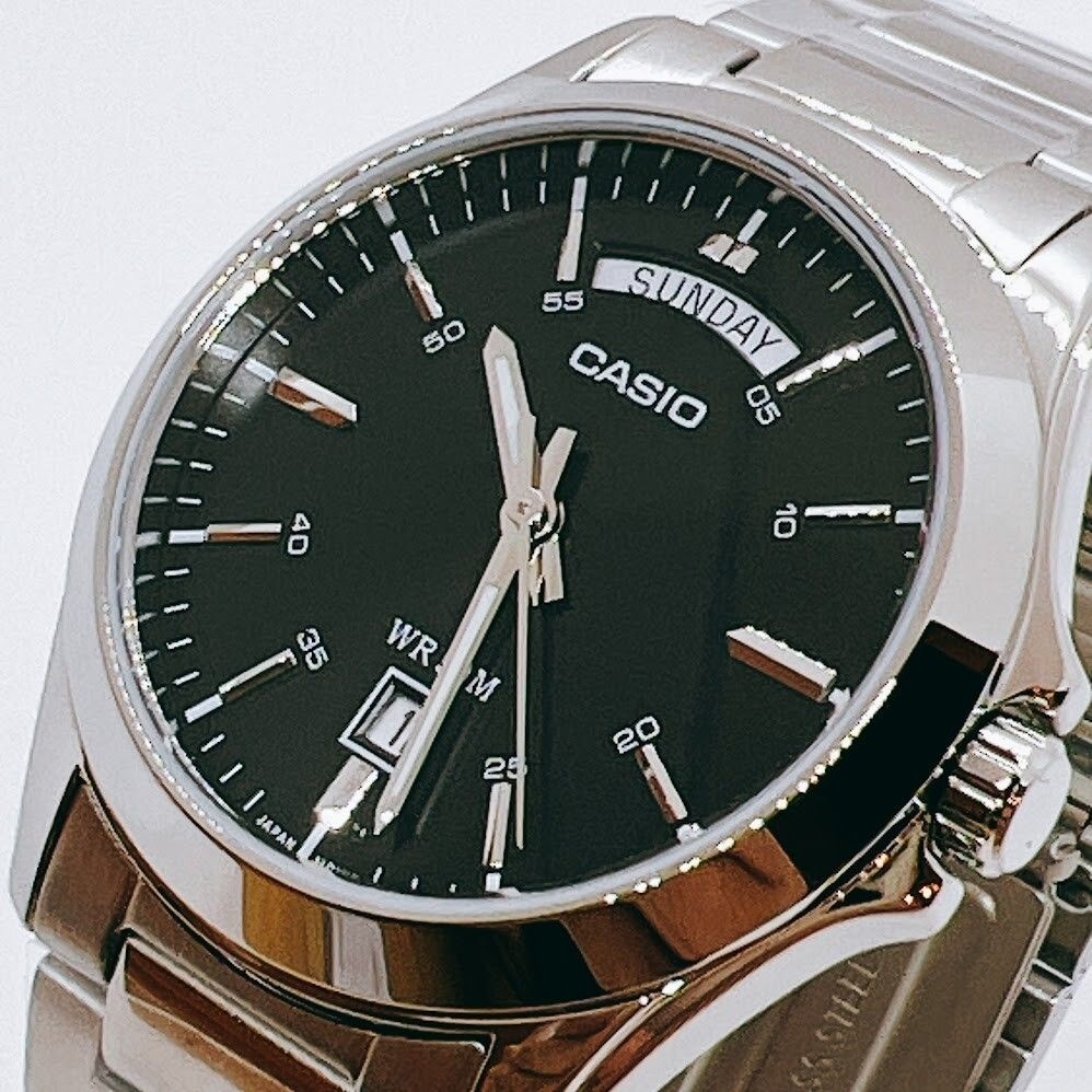 Casio Casio CASIO 클래식 스탠다드 MTP-1370D-1A1 쿼츠 Men 시계 [세금포함] [정품] 블랙 다이얼 MTP-1370D 손목시계 명품시계 패션