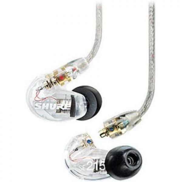 [해외] Shure 슈어 SE215-CL 사운드 아이솔레이팅 인이어 스테레오 이어폰 (투명) 3쌍의 트리플 플랜지 슬리브 포함 더 나은
