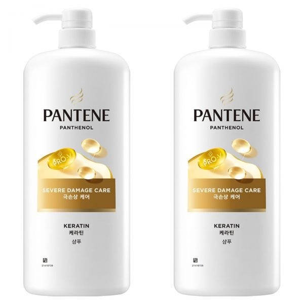 팬틴 극손상케어 샴푸, 1.2L, 2개