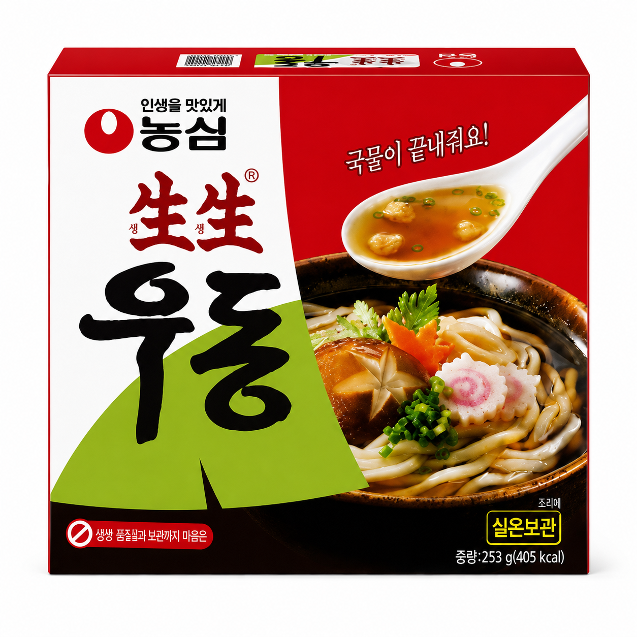 [패션플러스][농심]농심 생생우동봉지(카톤) 253g X 20 X 1 (20개입)