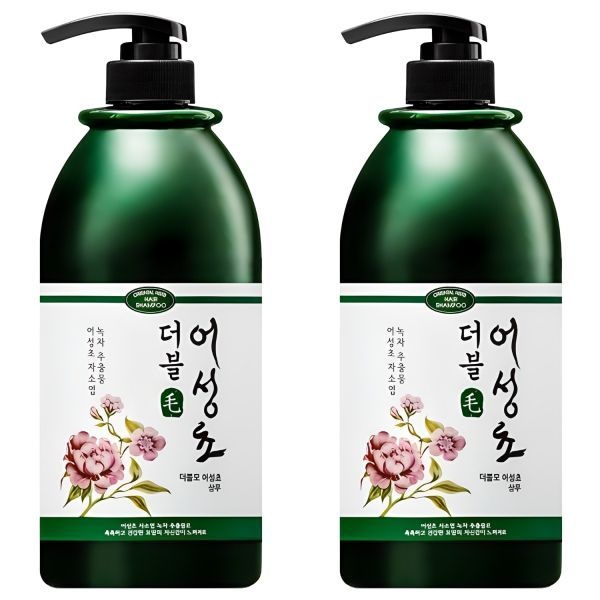 더블모 어성초 샴푸 플로럴향, 1L, 2개