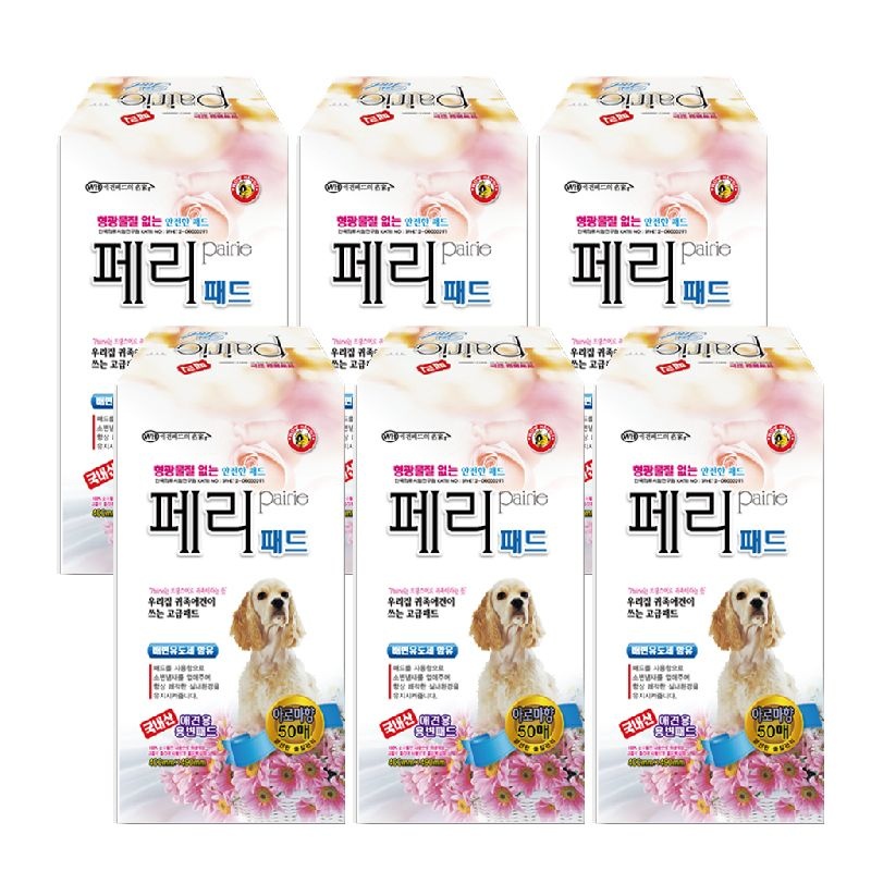 페리패드 고흡스 강아지 배변패드 아로마향 300매(50매 6개)