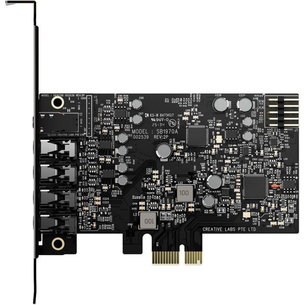 [해외] Creative Sound Blaster Audigy Fx Pro 고해상도 PCI-e 사운드 카드, 7.1 개별 및 가상 서라운드, PC용 AutoEq 포함