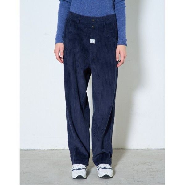모먼 [모먼] [MOMEN] Relax Corduroy Pants - Navy_XMTDL3ZA21156