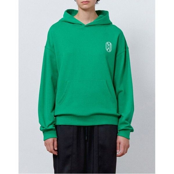 [모먼] [MOMEN] Double M Logo Hoodie - Ivory_XMBALYZA21143