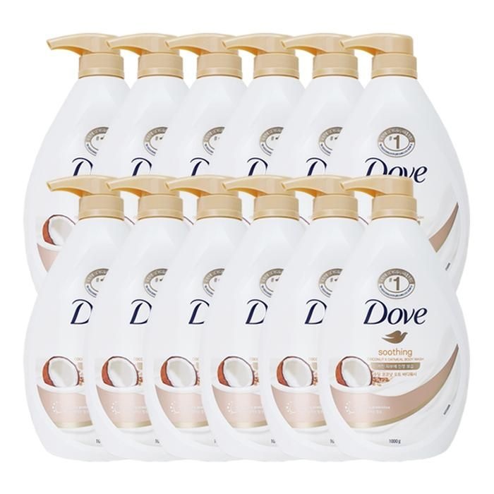 도브 수딩 코코넛 오트 바디워시 1kg x12