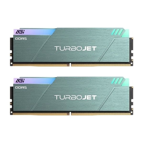 UnKnown AGI DDR5 PC5-48000 CL30 TURBOJET UD858 RGB 블루그린 32GB 16GB2 6000 4047366