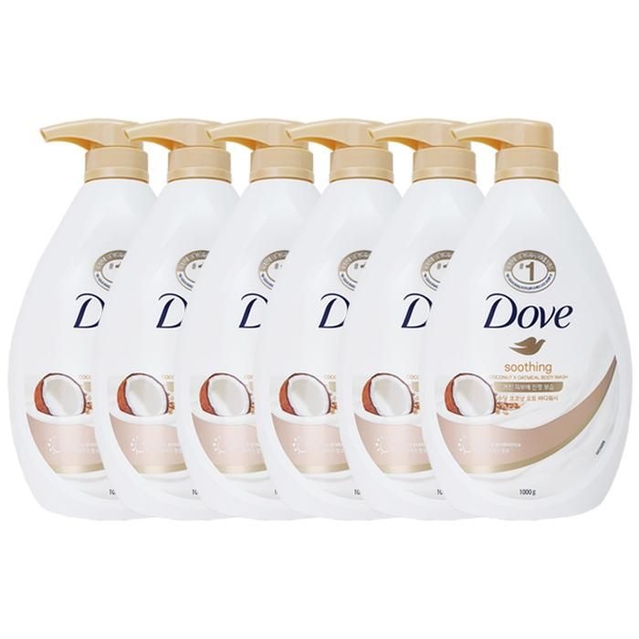 도브 수딩 코코넛 오트 바디워시 1kg x6