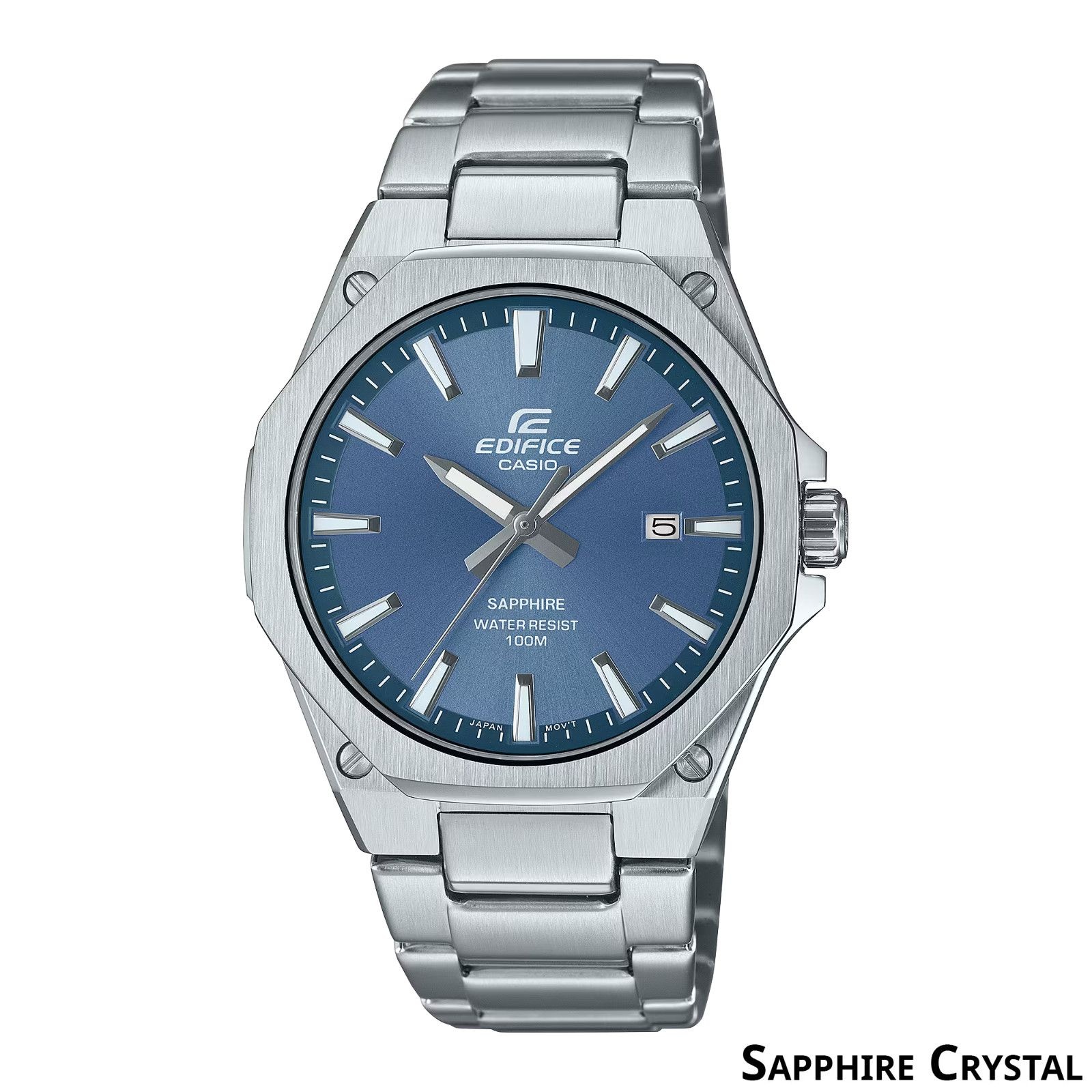 Casio Casio Edifice EFR-S108D-2AV Slim 사파이어 스틸 블루 다이얼 시계 [세금포함] [정품] Full Kit New 명품시계 패션시계 손목시