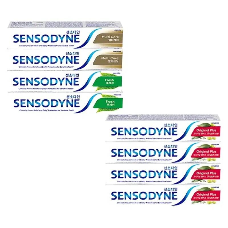 센소다인 시린이케어 치약 오리지날 플러스, 100g, 4개 + 후레쉬민트, 2개 멀티케어,