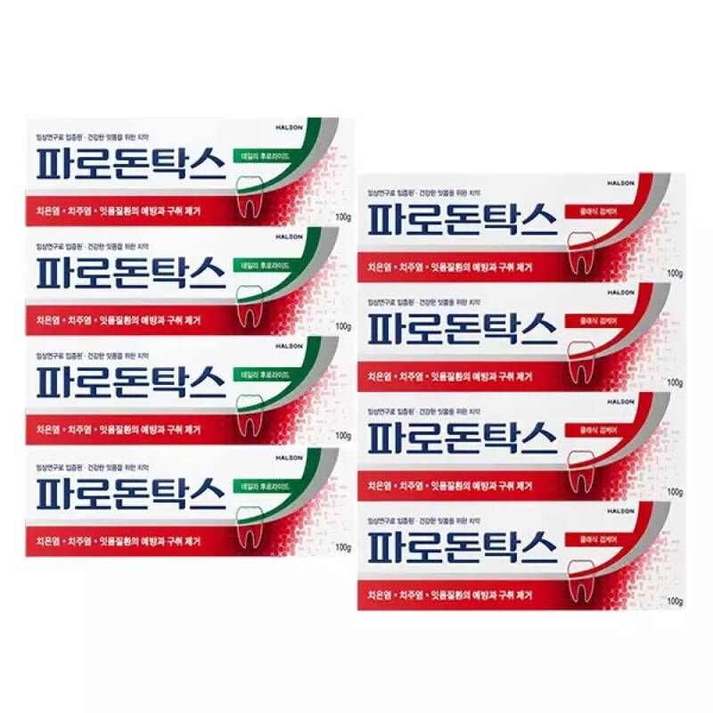 파로돈탁스 데일리 후로라이드, 100g, 4개 + 클래식 검케어 치약,