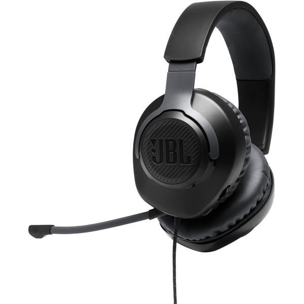 JBL [해외] JBL 퀀텀 100 유선 오버이어 게이밍 헤드폰 블랙 라지 244693