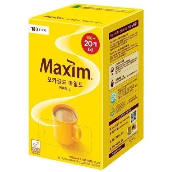맥심 모카골드 마일드 커피믹스 180입