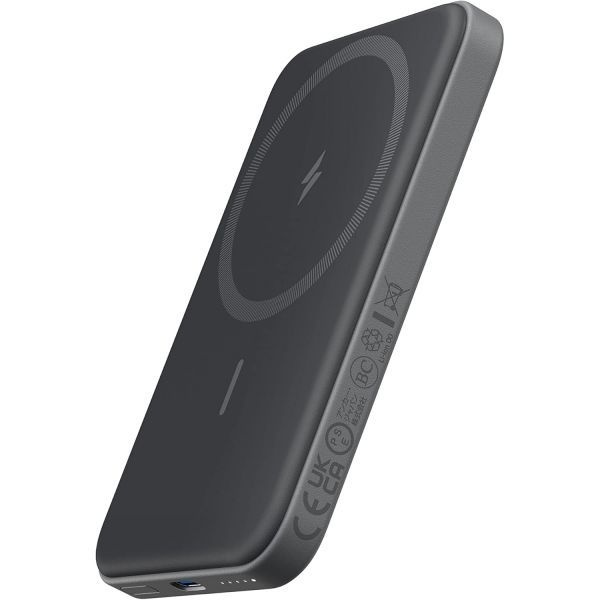 Anker [해외] Anker 앤커 621 마그네틱 휴대용 충전기 MagGo USB C 케이블이 포함된 5000mAh 무선 파워뱅크 아이폰호환 16 15 14 13 12 시리