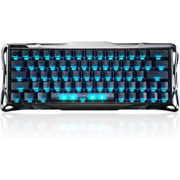 GravaStar [해외] GravaStar 그라바스타 Mercury V60 Pro 60% 홀 효과 게이밍 키보드 빠른 트리거 0.1~4.0mm 조절 가능한 작동 거리 무광 PBT 키