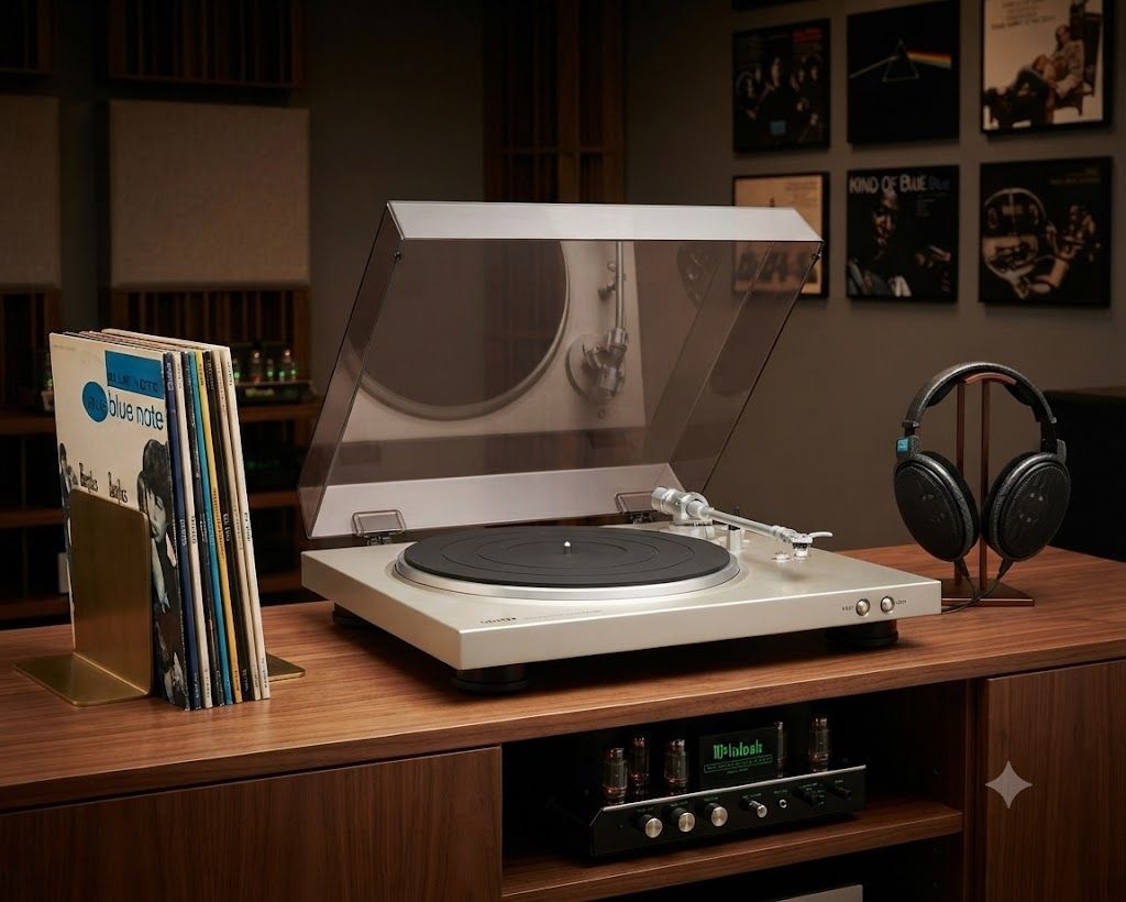 [해외] 데논 LP 턴테이블 DP-300F SP 실버 DENON 레코드 플레이어
