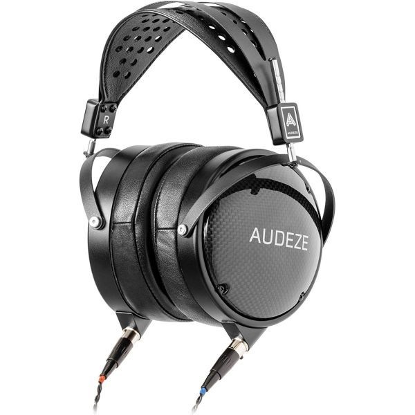 [해외] Audeze 오디지 LCD XC 오버이어 폐쇄형 헤드폰 서스펜션 헤드밴드가 있는 카본 위브 이어컵 이코노미 휴대용 케이스