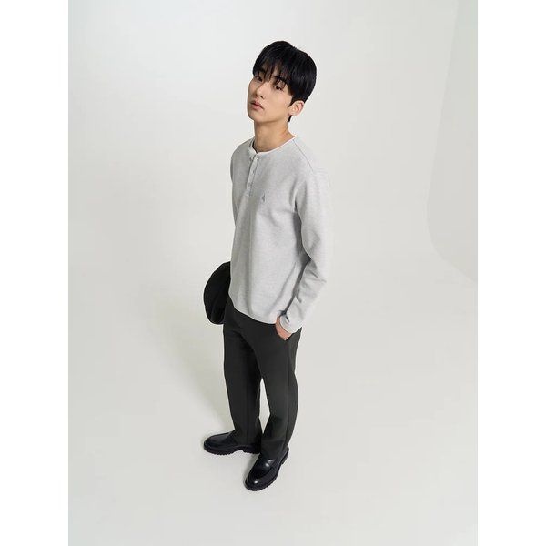 빈폴 26SS BC6241C562 헨리넥 긴소매 티셔츠 - 라이트 그레이 IUA105 LKF800