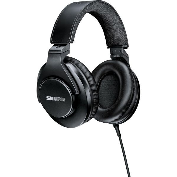 Shure [해외] Shure 슈어 SRH440A 전문가용 오버이어 유선 스튜디오 헤드폰 향상된 주파수 응답 조절 접이식 디자인 모든 오디오