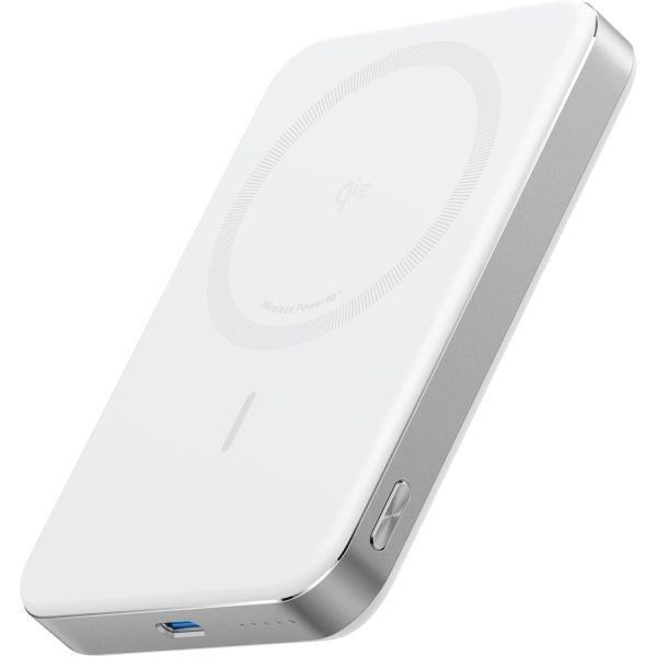 Anker [해외] Anker 앤커 MagGo 파워뱅크 초슬림 10000mAh 마그네틱 배터리 팩 Qi2 휴대용 15W 초고속 맥세이프 호환 충전기 인체공학