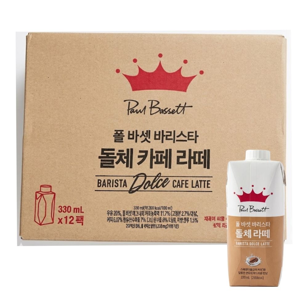 폴바셋 바리스타 돌체라떼 330ml 12개입