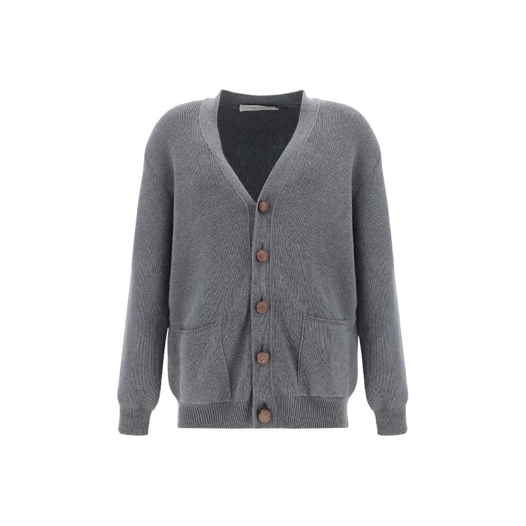 [해외] GOLDEN GOOSE GMP00946P000662 60304 DARK GREY MELANGE V neck Cardigan