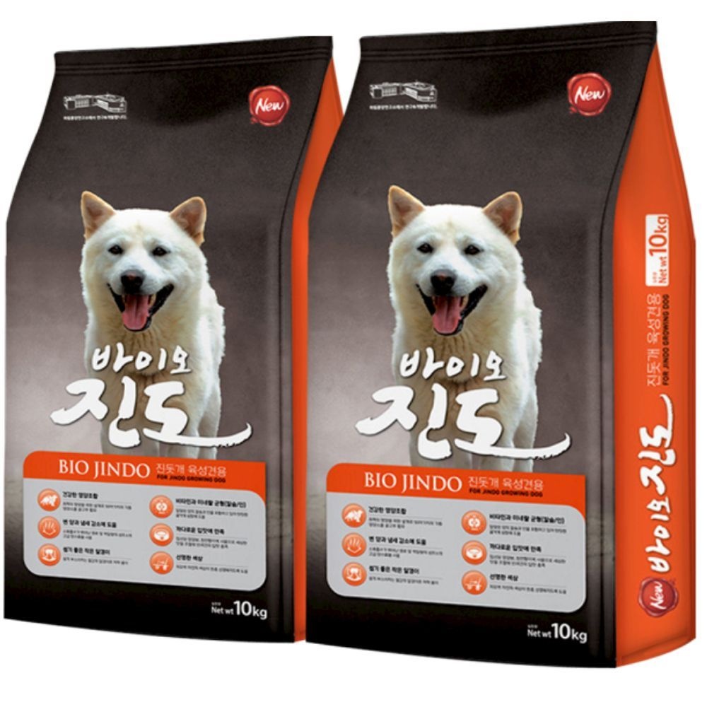 천하제일사료 바이오진도 20kg (10kg  2개) 대형견 대용량사료