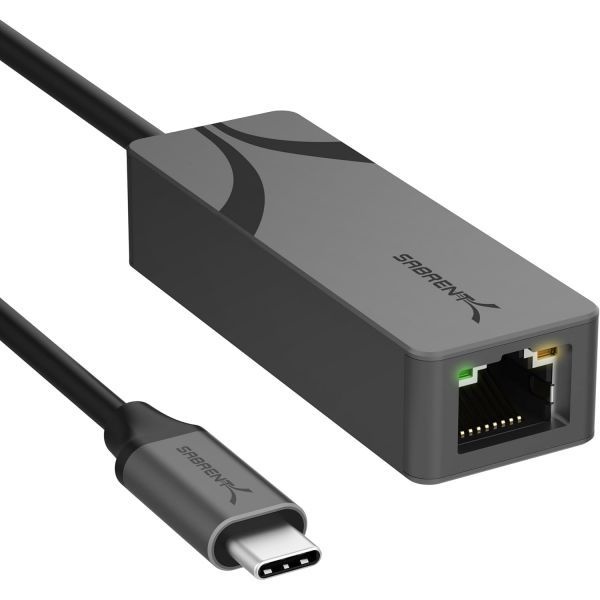 SABRENT [해외] SABRENT USB C to 2.5Gbps 이더넷 어댑터 알루미늄 RJ45 네트워크 MacBook Pro Air iPad 2018년 이후 Windows Linux 호환 NT 25GA 286598