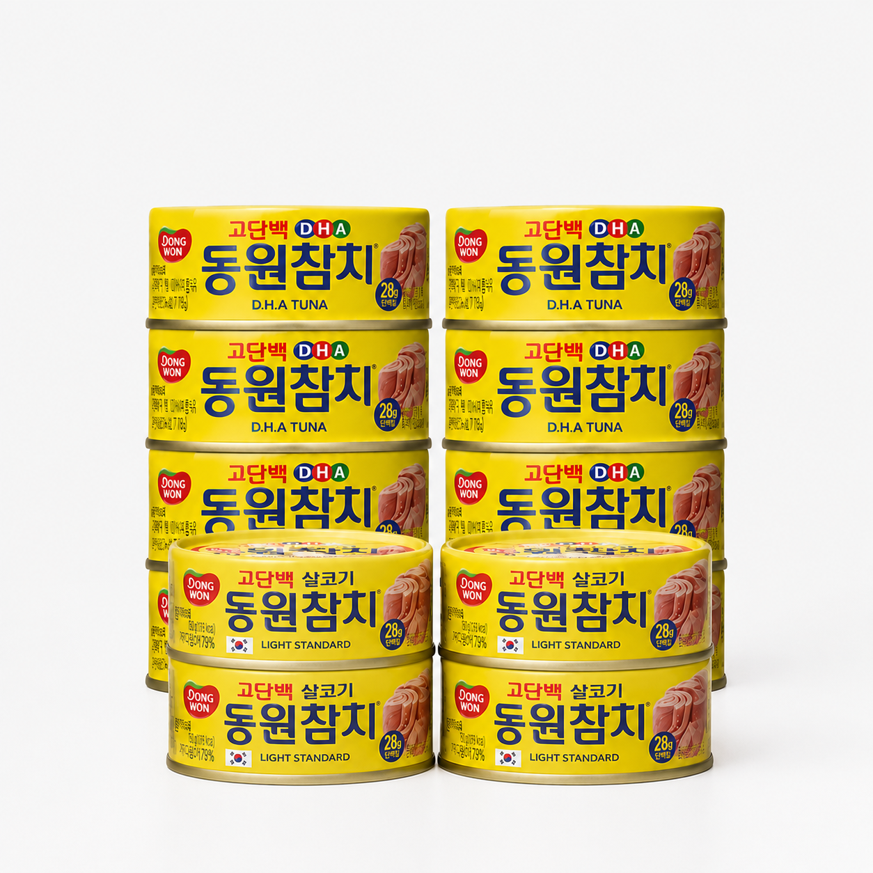 동원 DHA 150G 8개, 라이트스탠다드 150G 4개 총12개