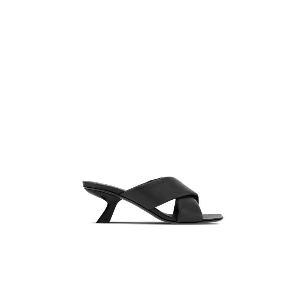 Ferragamo 크로스오버 스트랩 램스킨 뮬 761898 TP424063753