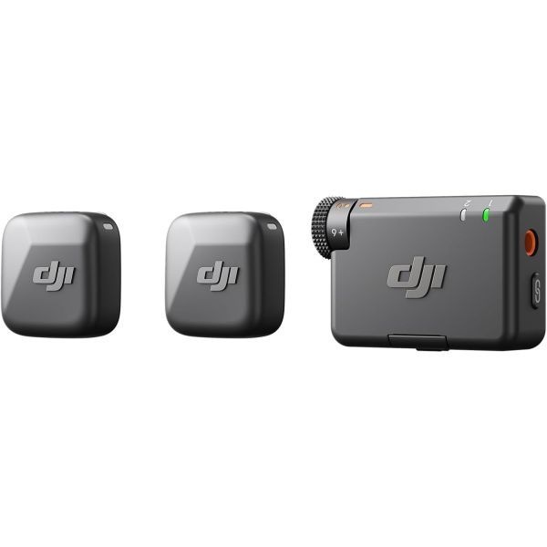 [해외] DJI Mic Mini 송신 2개 수신 1개 풍부한 디테일의 오디오 카메라 안드로이드용 무선 라발리에 마이크 2인 브이로그 팀