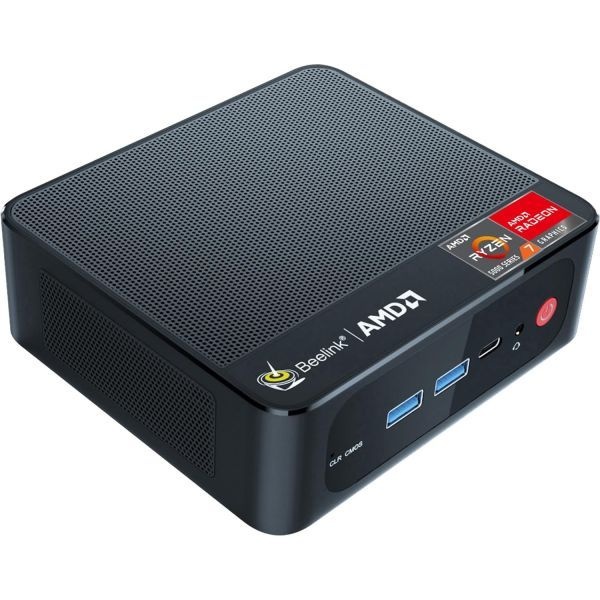 Beelink [해외] Beelink 비링크 SER5 미니 PC AMD Ryzen 5 5500U 6코어 12T 최대 4.0GHz 32GB DDR4 RAM 500GB M.2 2280 SSD를 탑재한 컴퓨터 4K FPS 지원 마