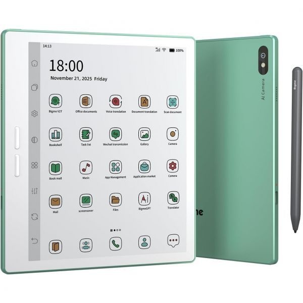 [해외] Bigme 빅미 B7 Pro 컬러 전자책 리더기 7인치 E 잉크 e페이퍼 태블릿 안드로이드 리더 기기 4G 연결 8GB 256GB 스마트 스