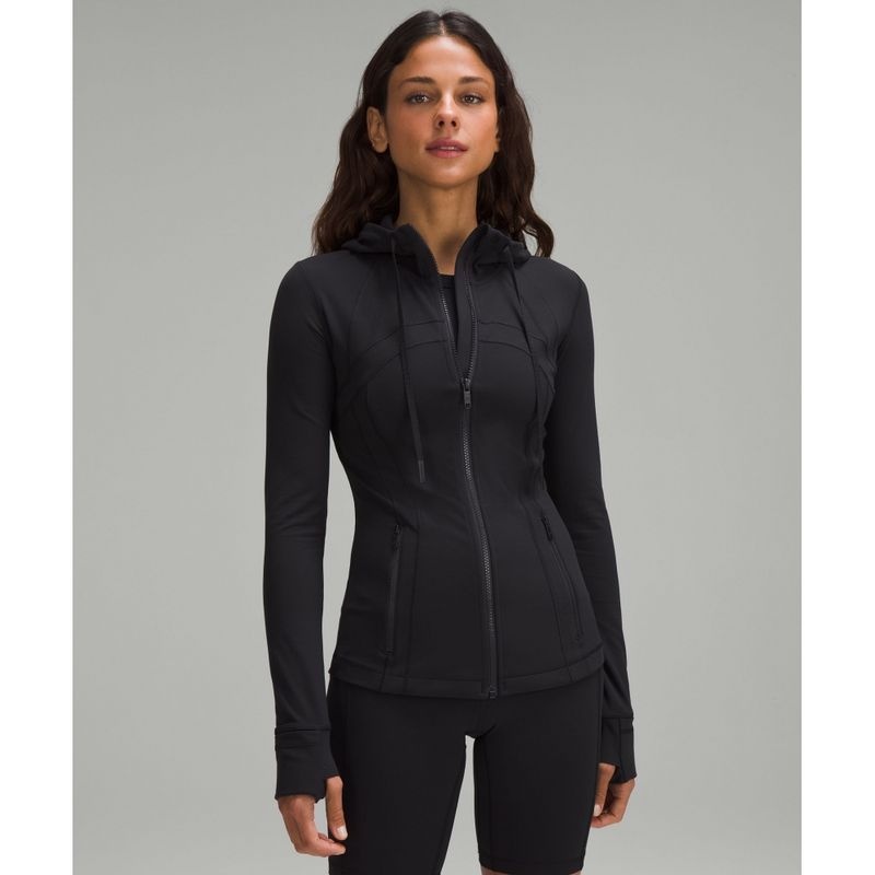 LULULEMON 룰루레몬 후드 디파인 자켓 재킷 메쉬 벤트 Nulu BLK 76U291 71C286