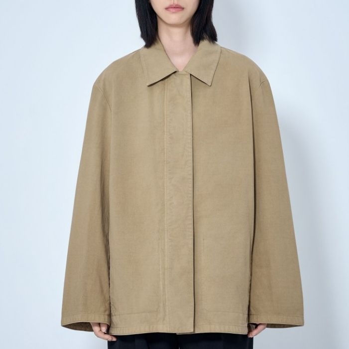 더로우 26 FW 더로우 Baeza 클래긱 칼라 오버사이즈 코튼 자켓 10948 W2967 SBU