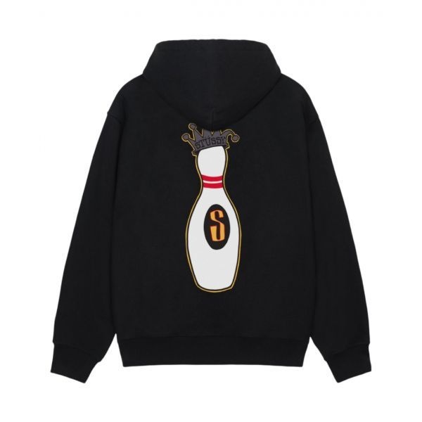 Stussy [정품 보증] 스투시 킹핀 집 후드 블랙
