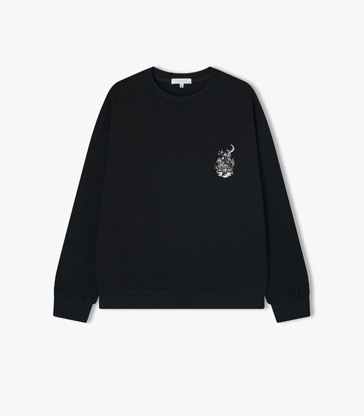 [롯데백화점] 리버클래시 24F/W 블랙 아트웍 라운드 티셔츠 LKF41410