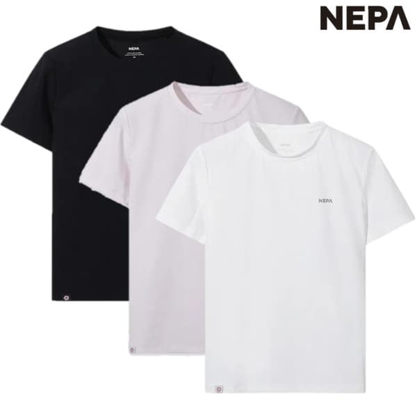 네파 네파 NEPA 여성 데이 베이직 반팔 라운드 티셔츠 7MB5340 27K511 27L853