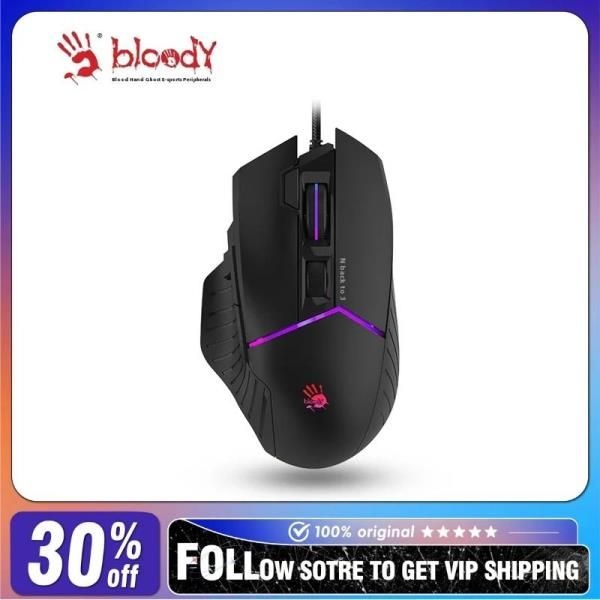 4tech Bloody W95MX 유선 마우스 RGB 8 프로그래밍 키