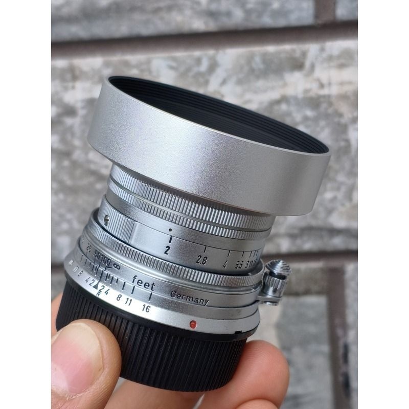 라이카 주미크론 50mm f2 35mm f2 8매 호환 E39 39mm 금속 메탈 후드